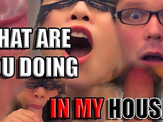 SpicyRice - 4k Babysitter Hides in House Until Dark To Fuck Dad For Money