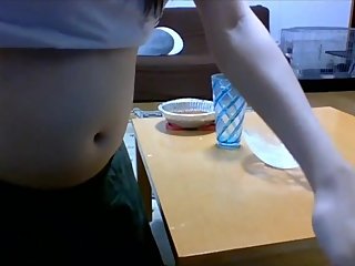 Japanese Girl eating video 4